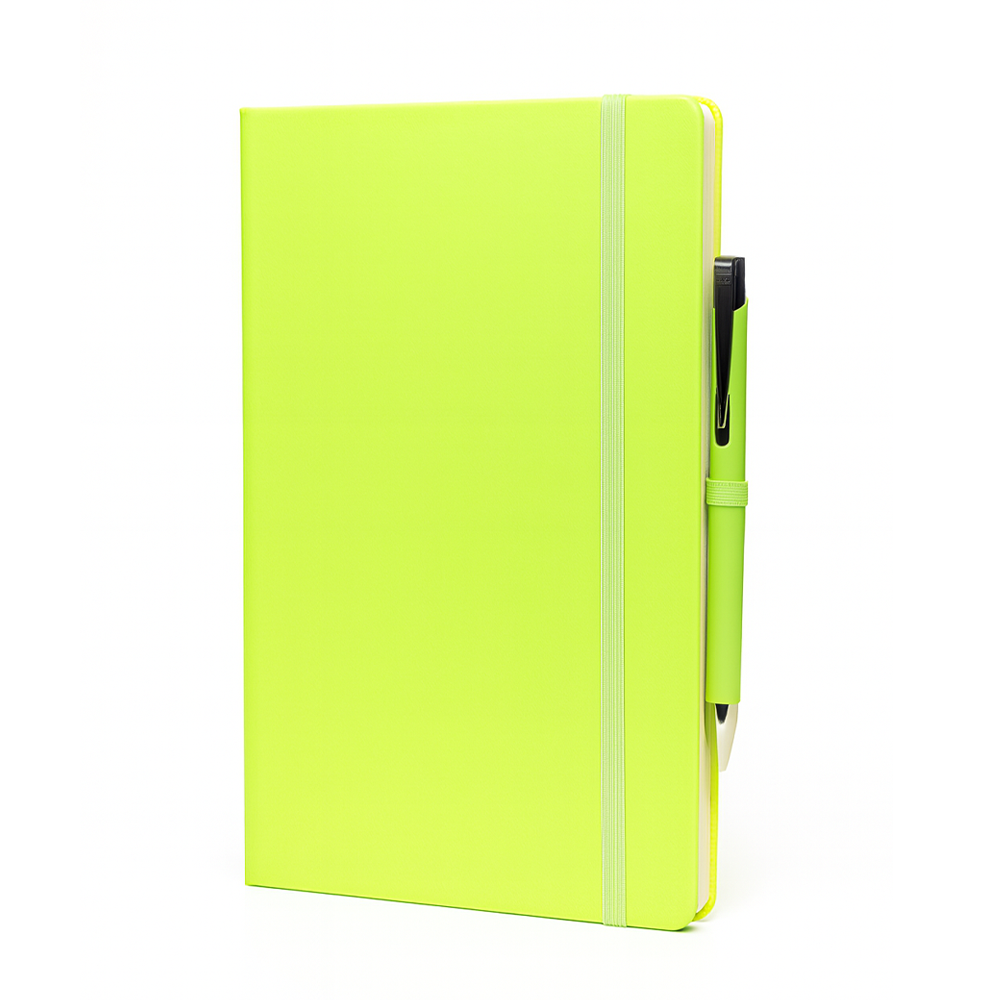Neon Notebook & Pen Duo